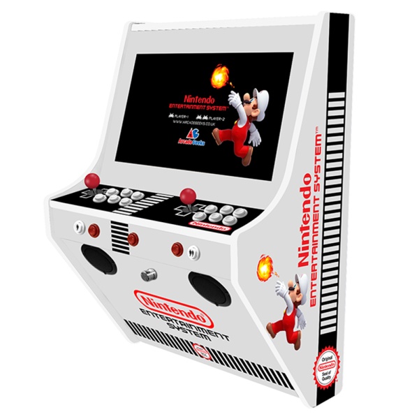 Wall Mounted 2 Player Arcade Machine - NES Themed